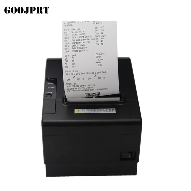 Best Price POS printer High quality 200mm/s 80mm thermal printer Kitchen printer Auto Cutter printer with USB+Serial / Lan /bluetooth print