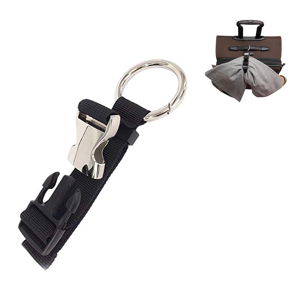 

Nylon Anti Lost Suitcase Elastic Black Portable Luggage Strap Fixed Belt Security Hanger Adjustable Travel Strong Multifunction
