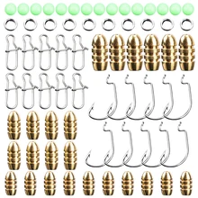 Рыболовные грузила набор латунные грузила крючки поворотный кольцевой разъем с рыболовной Снасти Коробка Pesca карп рыбалка