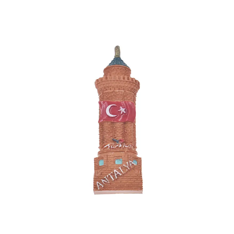 

Lychee Turkey Scenic Refrigerator Sticker Famous Lighthouse Fridge Magnet Collection Modern Home Kitchen Decor Supplies