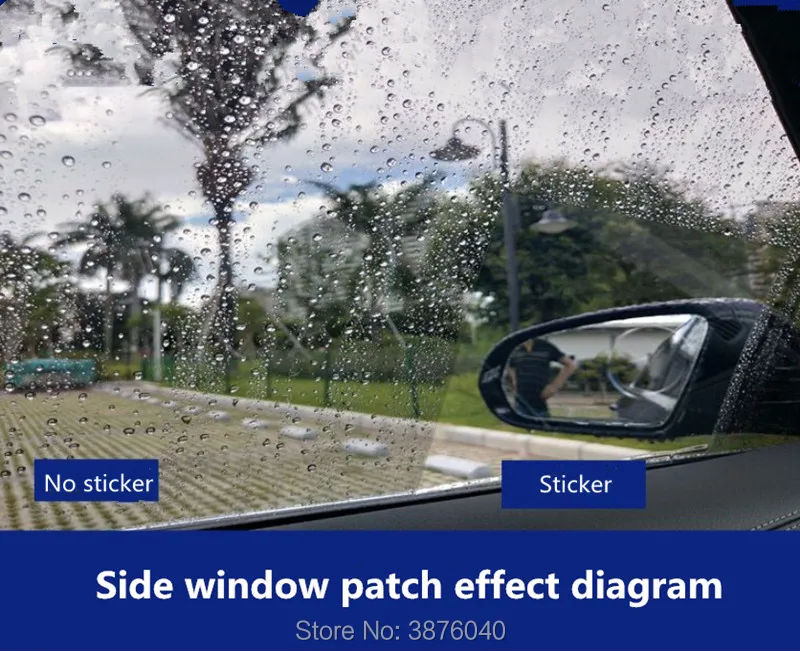 

2PCS Car Rearview Mirror Car Window Anti Fog Protective Film stickers for saab 9-3 9-5 93 95 900 Jaguar xf xe x-type accessories