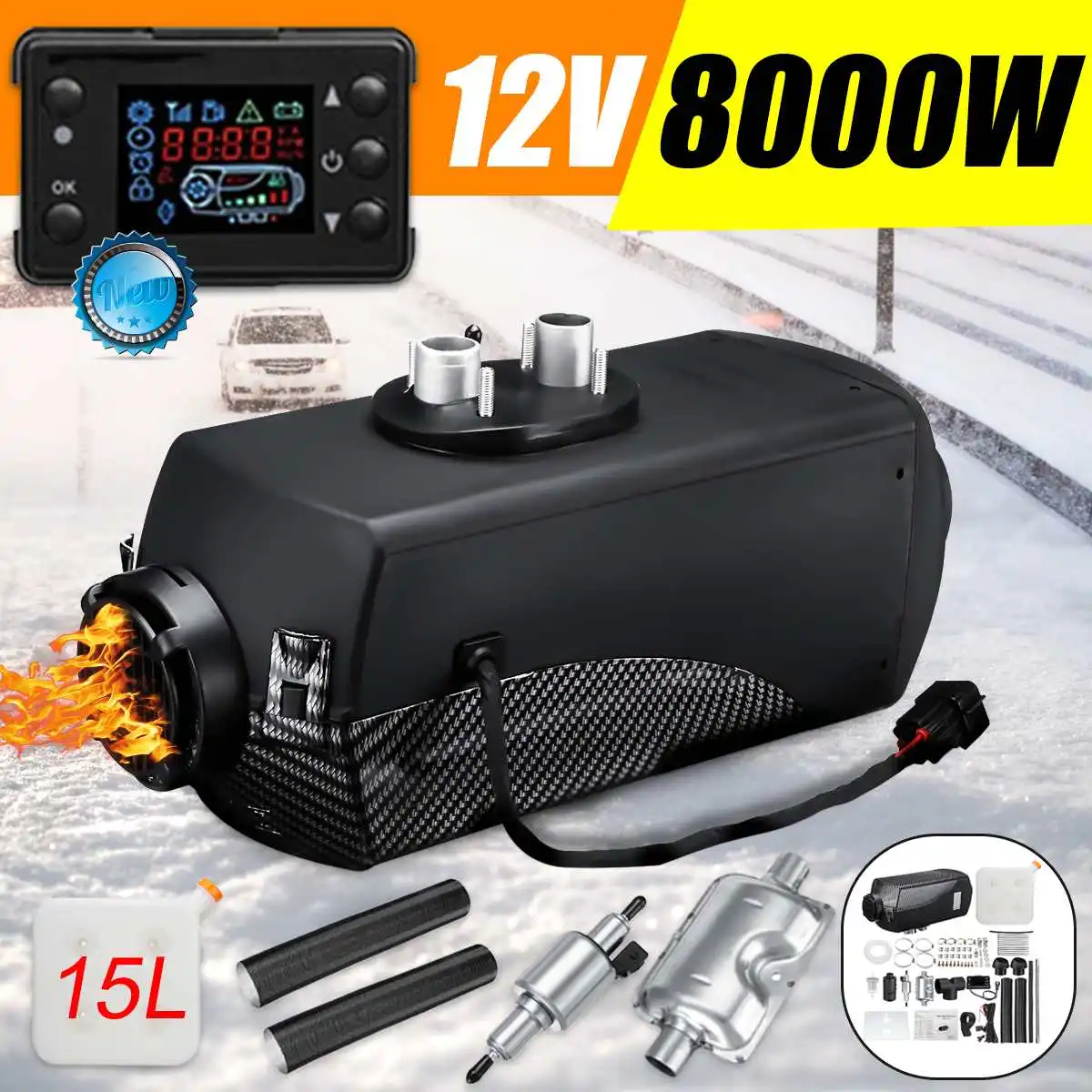 8000W обогревателя автомобиля 12V 8KW Дизели нагреватель воздуха на дизельном топливе