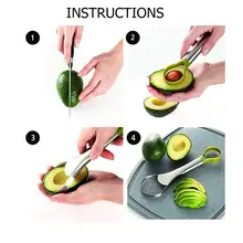 Нож для авокадо многоцелевой 2 в 1 нержавеющая сталь авокадо слайсер инструмент для нарезания фруктов Кухня приспособления кухонные аксессуары