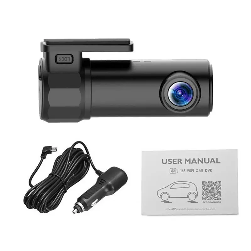 

1080P WiFi Hidden Dash Cam 360 Degree Max Turning 140 Degree Wide Angle Lens WDR G Sensor Car DVR Camera Driving Recorder