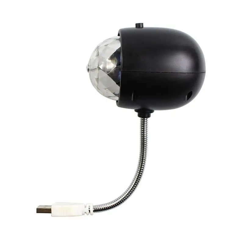 

Kaigelin Mini LED USB Disco Ball Light Crystal Magic Ball Portable Stage Home Party Colorful Disco Lamp Decor Party Effect Light