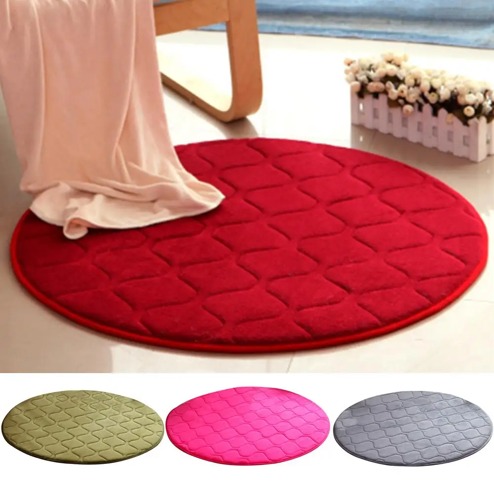 

60cm Round Rug Living Room Couch Sofa Armchair Bed Fitness Cushion Carpet Decor
