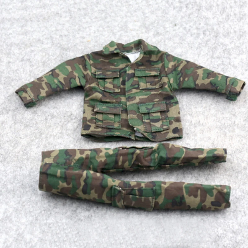 

1/6 Scale Uniforms Coveralls Suit Woodland Camo For Hot Toys B005 Body Newest AU