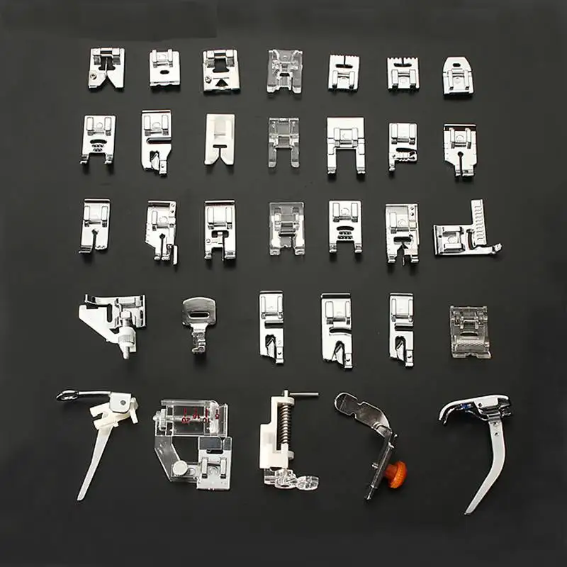 1 Set 32pcs Household Sewing Accessory Kit Tool Box Sewing Machine Feet