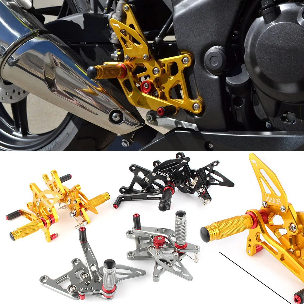 CBR250RR CBR300R 2017-2018 Rearset Footrests Adjustable Rear Set Foot Pegs Footpegs Motorcycle Parts For Honda CNC Aluminum | Автомобили и