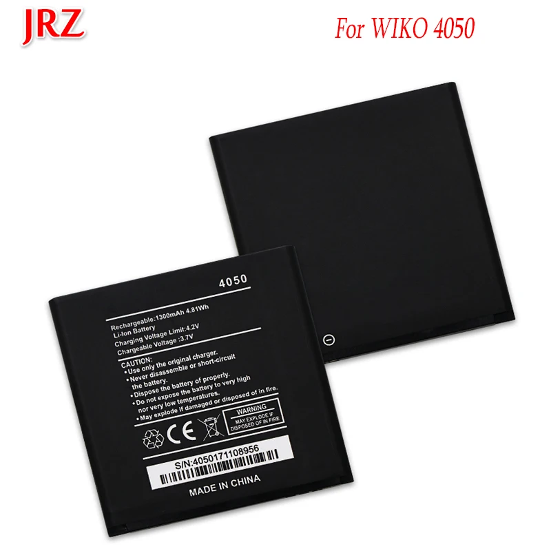 JRZ 3 7 V 1300mAh батарея высокого качества для телефона WIKO 4050 Замена батареи Bateria |