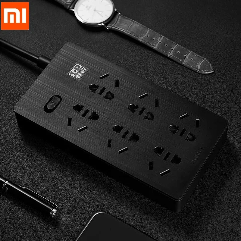 Xiaomi Youpin, 6 портов/2 порта, разъем питания, защита от перегрузки, 750, огнестойкая домашняя электронная розетка-удлинитель