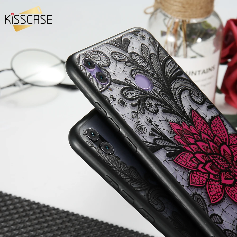 

KISSCASE Fashion Lace Flower Case For Xiaomi Pocophone F1 Full Fitted Case For Xiaomi Mi 8 Se 8 Mix 2S 2 Capinhas Coque Funda