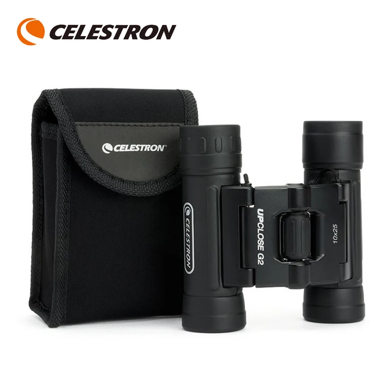 Бинокль Celestron UpClose G2 10x25, телескоп высокой мощности, мульти-бинокли с покрытием для охоты, туризма, кемпинга, путешествий