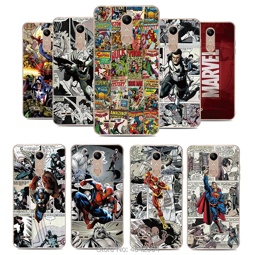 

Case For Google Pixel 2XL 3XL 2 3A 4 XL Silicone soft TPU back cover Print pattern Marvel Comics phone case