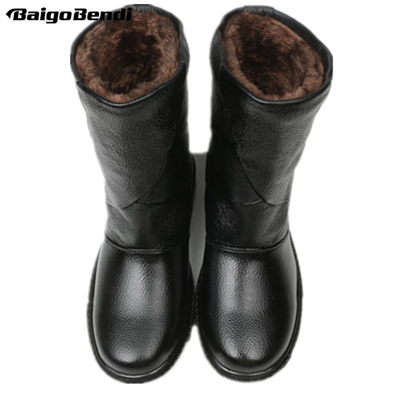 mens pull on snow boots