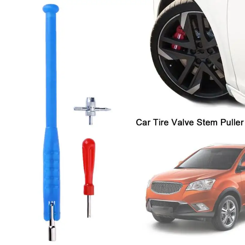 

VODOOL Car Tire Repair Tools Valve Stem Puller Single Head Core Remover Repair Install Tyre Tool Kit