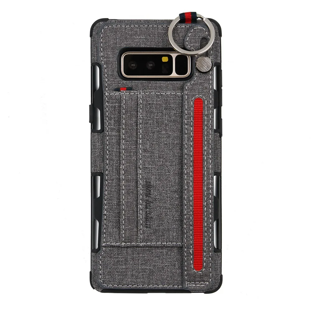 

wholesale mobile phone cover for galaxy note9 Note8 S9 mobile phone shell protective cover S8Plus buckle card cover