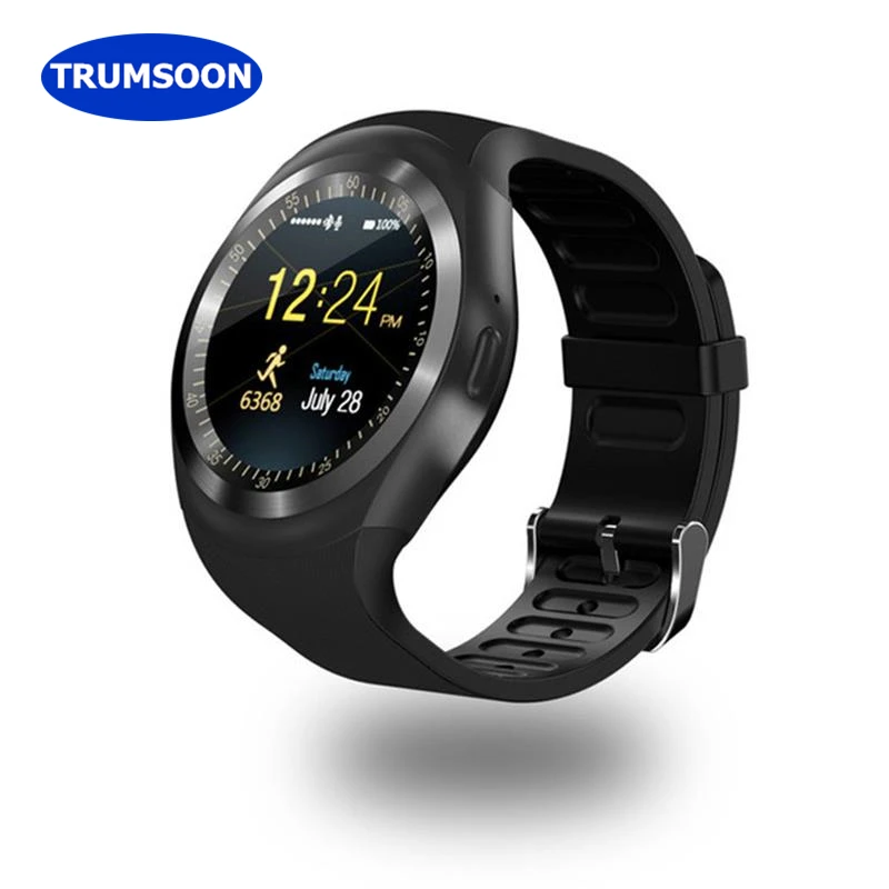 

TRUMSOON Smart Watch Bracelet Bluetooth GSM Sim Call TF Card Message Step Tracker Fitness Strap Wristband for Android Phone