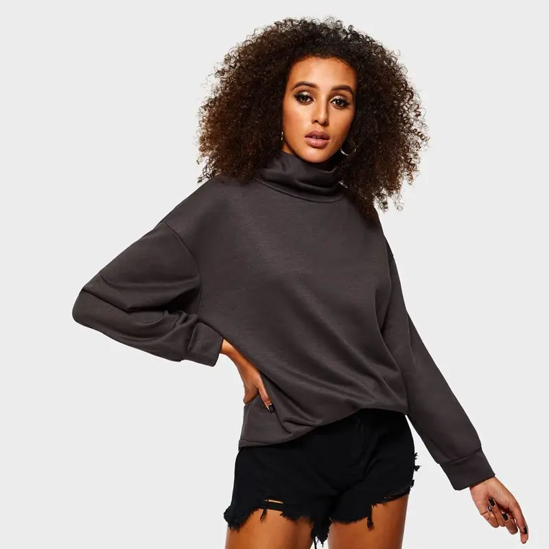 turtleneck flare sleeve top
