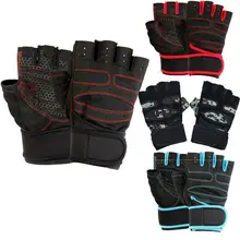 Перчатки для тренажерного зала, фитнеса, велоспорта, полпальца, дышащие, противоскользящие, для велоспорта, перчатки для спортзала