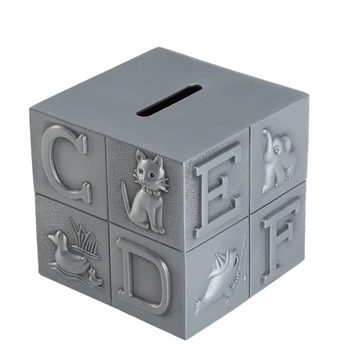 

1pc Magic Cube Piggy Money Toy Stylish Metal Creative Money Holder Piggy Bank Toys Saving Pot Home Decor Present Gift