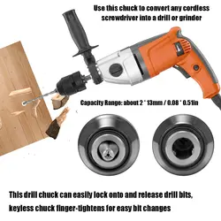 Дрель патрон без ключа бурильный адаптер конвертер SDS аппаратный инструмент аксессуар металлический рукав 1/2-20UNF 2-13 мм 1/16-1/2