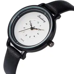 2018 изысканный для женщин часы классический кожаный ремешок нержавеющая сталь Аналоговые кварцевые наручные леди роскошные элегантные