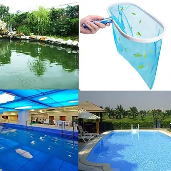 

Home Garden Swimming Pool Cleaning Net Mesh Leaf Skimmer Blue