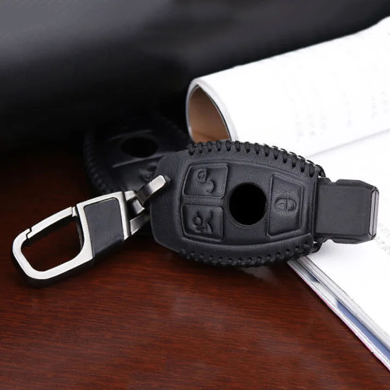 

For Mercedes Benz Key Holder Case Keychain Leather Car Key Shell Cover New 2019