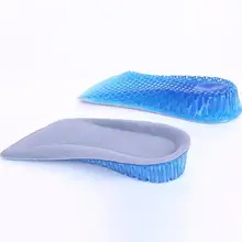 1 Pairs Soft Unisex Honeycomb Silicone Gel Heel Lifts Height Increase Insoles Shoe Inserts Cushion Insole Pads for Feet Care