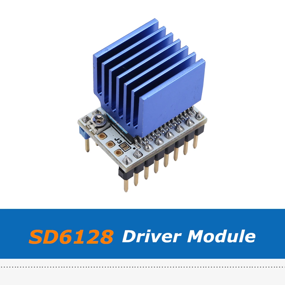 Модуль драйвера Stepstick SD6128 V1.1 аксессуары для 3D принтера драйвер Microstep с пиком 128 А 2