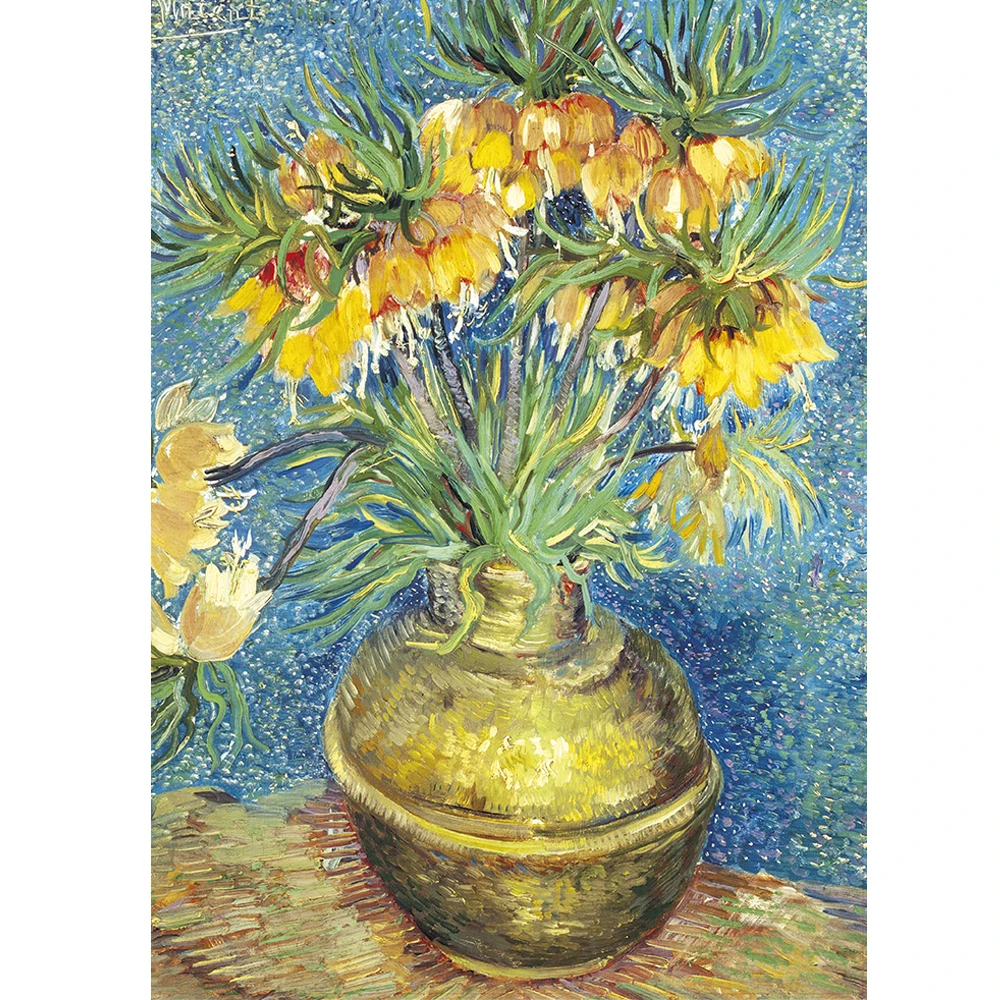 

Hot Sale 3D Carton Wooden Paper Puzzle Oil Painting Fritillary Flower 1000 Pcs Puzzles For Adulto