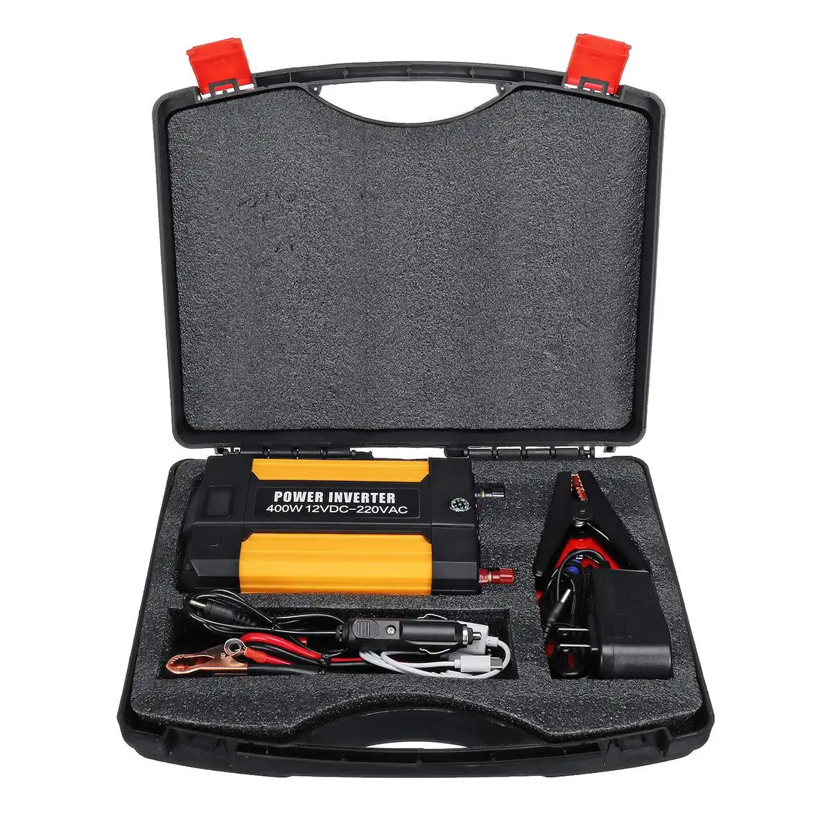 Car Jump Starter Battery Emergency Charger with Modified Sine Wave Inverter Function 89800mAH 12V Power Bank Booster Starter