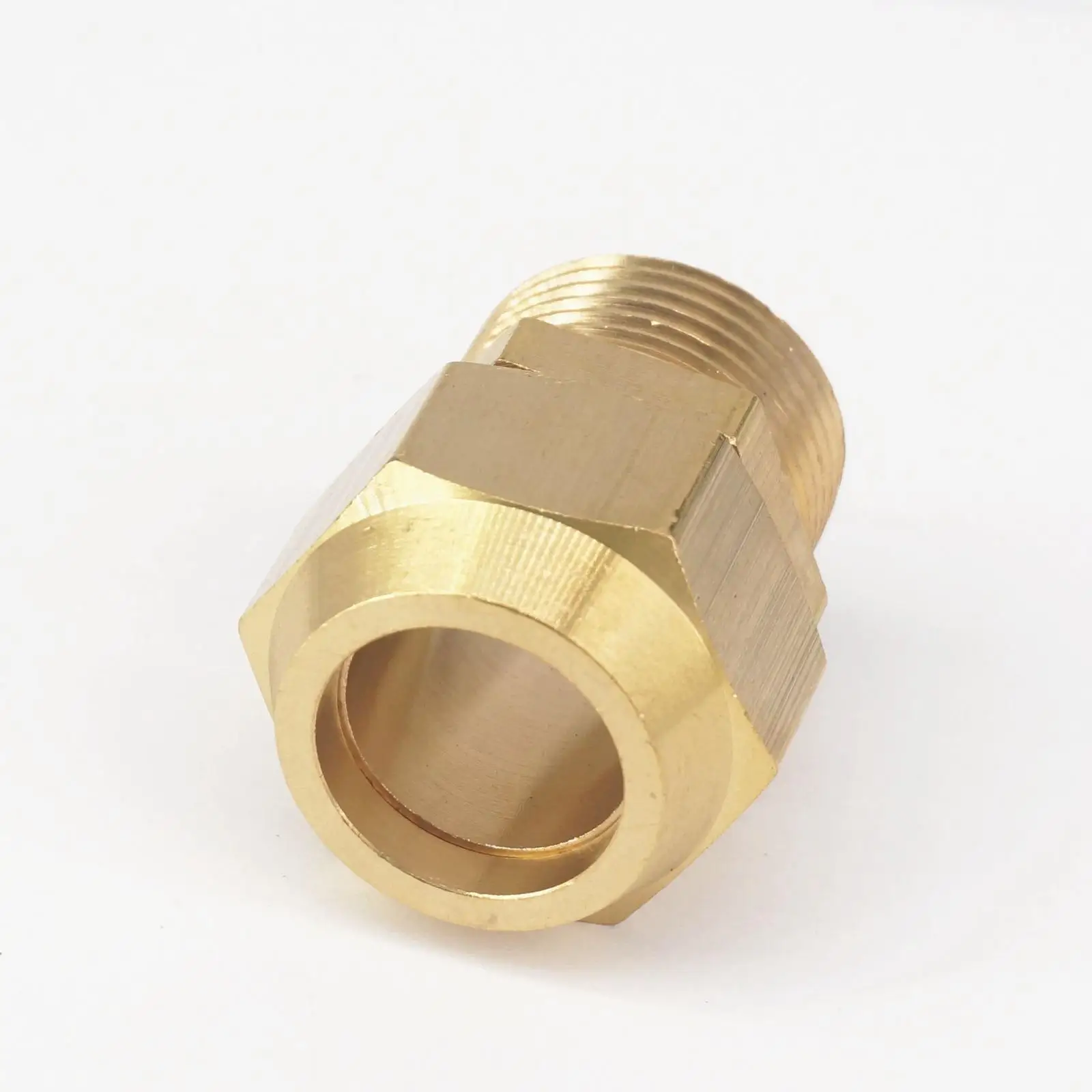 Flare Tube OD 6-19mm x 1/8"-1/2" BSP Male Brass Pneumatic Fitting Wit Nut 