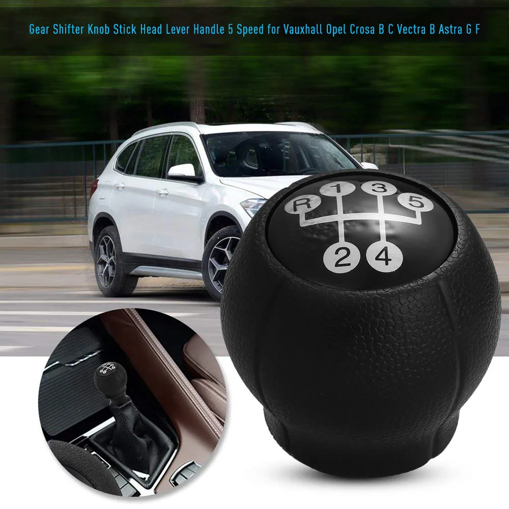 

Car Styling 5 Speeds Gear Shifter Knob Stick Head Lever Handle 5 Speed for Opel Astra F G Sintra Tigra Corsa Zafira Vectra B