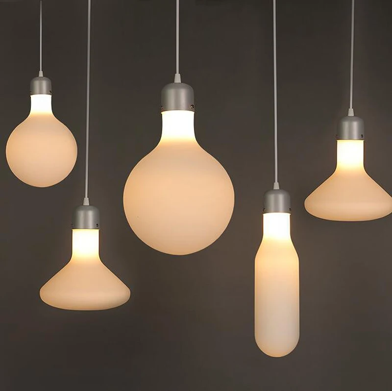 LED Creative Lights for Bar coffee shop Simple fish wire iron droplight Experimental bottle Chandelier | Освещение