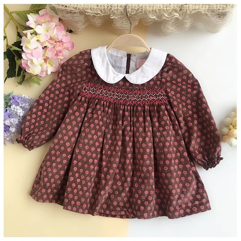 Baby Girl Long Sleeve Smocked Dress 2025