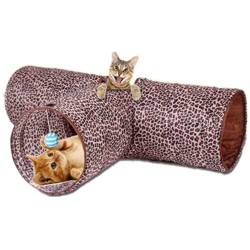 Buy AsyPets Folding Three way Pet Tunnel with Hanging Ball Voiced Tunnel for