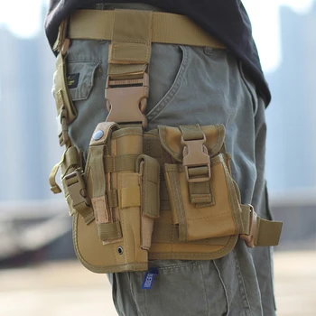 

2019 Airsoft Tactical Magazine Leg Holster Thigh Holster Pouch Bag for Outdoor Military Hunting Pouch with Adjustable Strap