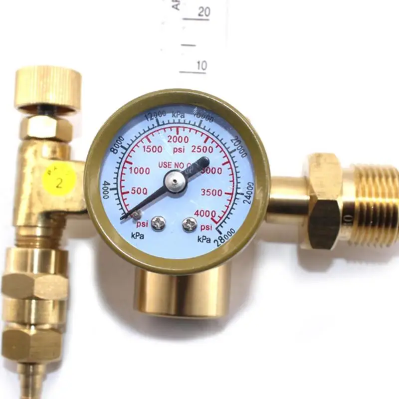 0-4MPa 10-60scfh CO2 Сварка латунные Давление редуктор датчики Аргон Расходомер Счетчик регулятор Управление клапан Давление редуктор