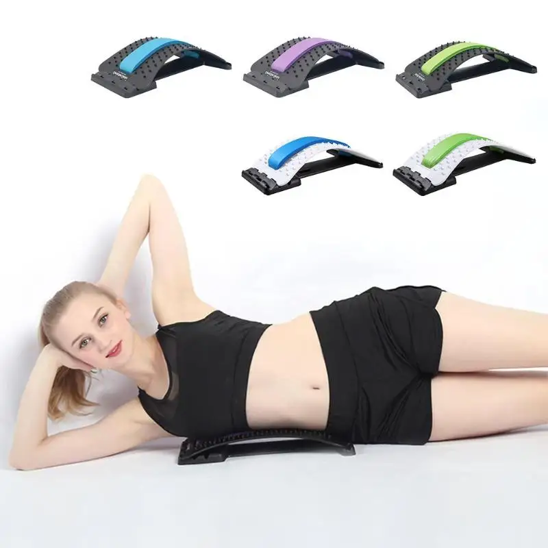 

Back Massage Stretcher Stretching Device Waist Neck Relax Mate Pain Relief Chiropractic Lumbar Support Yoga Fitness Equipment