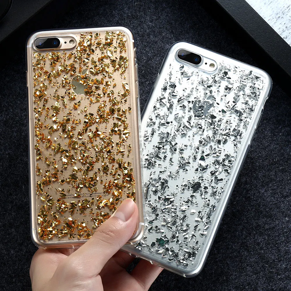 KISSCASE чехол с блестками для iPhone 6 6s Plus 7 5 5S SE Тонкий в Корейском стиле S Fundas |