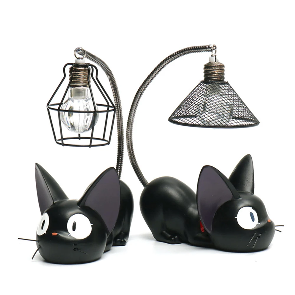 

Cartoon LED Night Light Creative Resin Cat Animal Night Light Ornaments Home Decoration Small Cat Night Lamp For Child Kids Gift