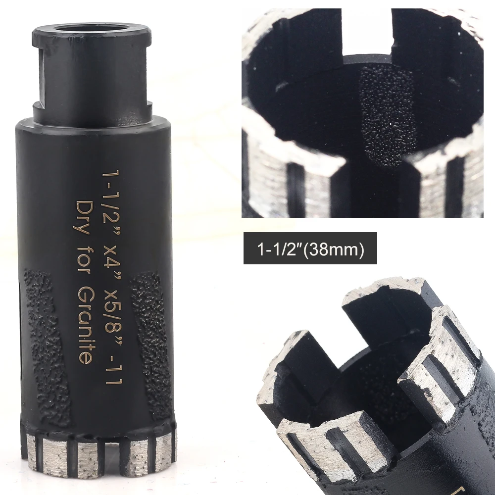 1 1/2 inch (38mm) hot saw diamond core drill bits for dry drilling