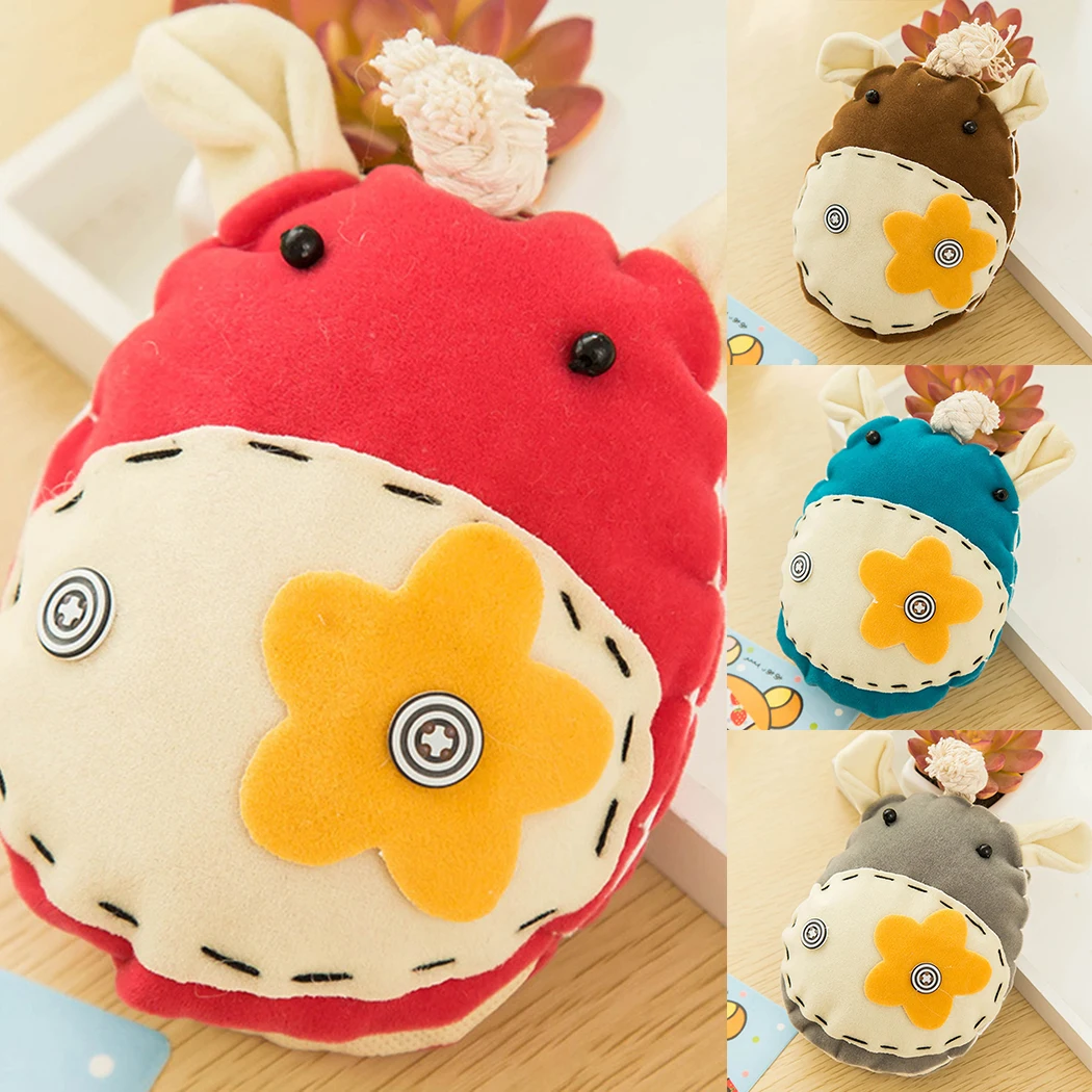 

Women Girl's Cute Cartoon Little Donkey Key Bag Mini Cloth Key Wallets Holder Female Car Key Housekeeper Keychain Holders