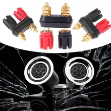 1 шт. Горячие вилки типа "банан" пара терминалов разъем усилителя Клеммная клемма Разъем типа "банан" динамик разъем Jack инструменты красный черный