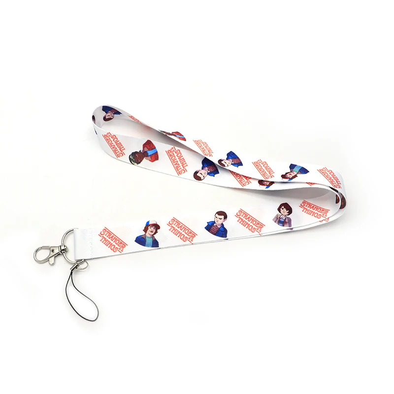 

Koolbey Lanyard For Keychain ID Card Pass Stanger Things Mobile Phone Badge Holder Hang Rope Lariat Lanyard Key Holder SC4582