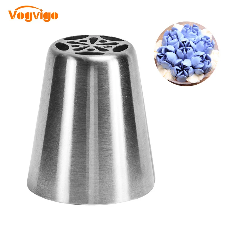 

VOGVIGO New Icing Nozzles Stainless Steel Icing Piping Nozzle Pastry Decorating Tips Cake Mold Cupcake Decorator