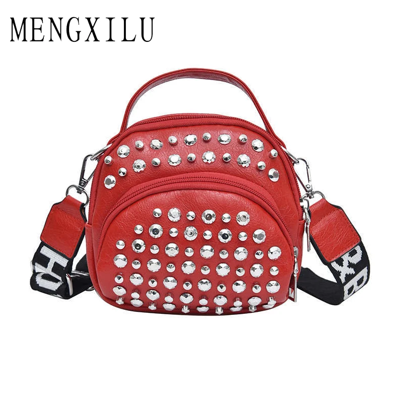 

Small Fashion Women Shoulder Handbag Rivet Women's Messenger Bag Mini Lady Bags Chain Totes Daily Crossbody Bag Bolsa Feminina