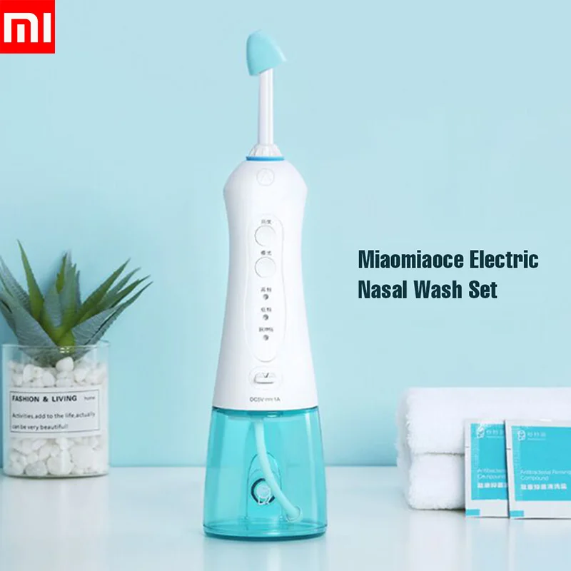 

Portable Electric Oral Irrigator Nasal Wash Set Water Dental Flosser Water Jet Cleaning Tooth Mouthpiece Youpin
